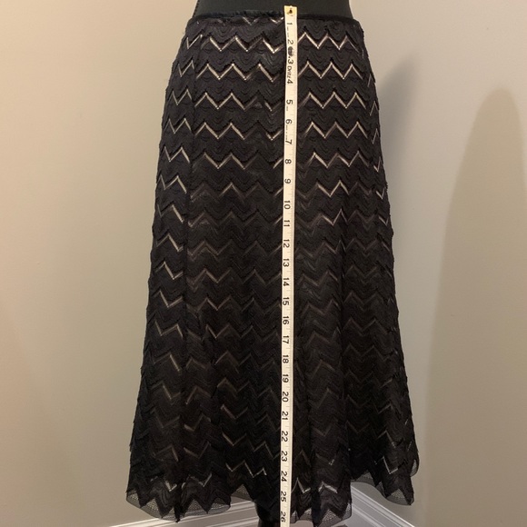 Marks & Spencer Lace Overlay A-Line Flared Skirt - Picture 5 of 8